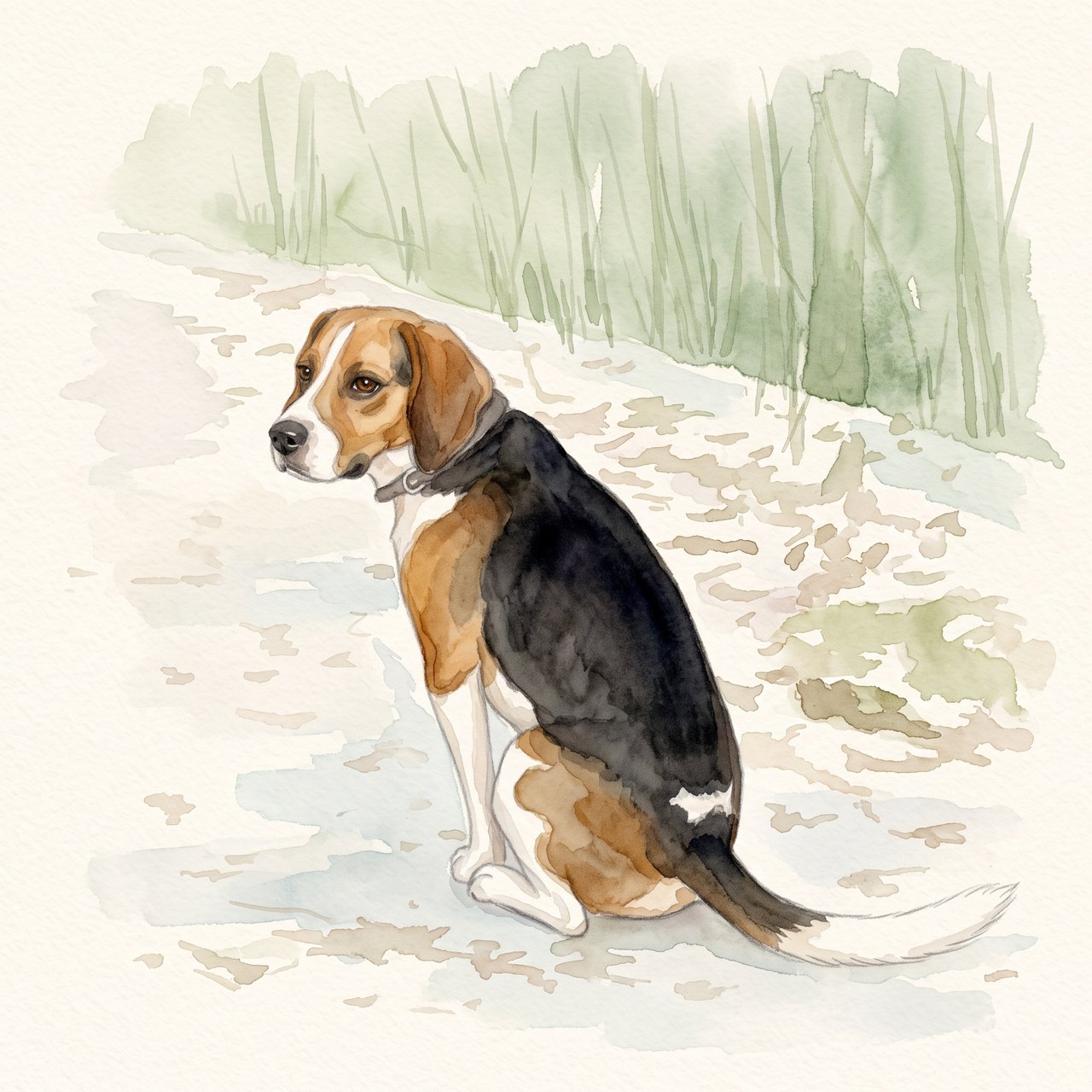 A watercolor portrait from a real reference