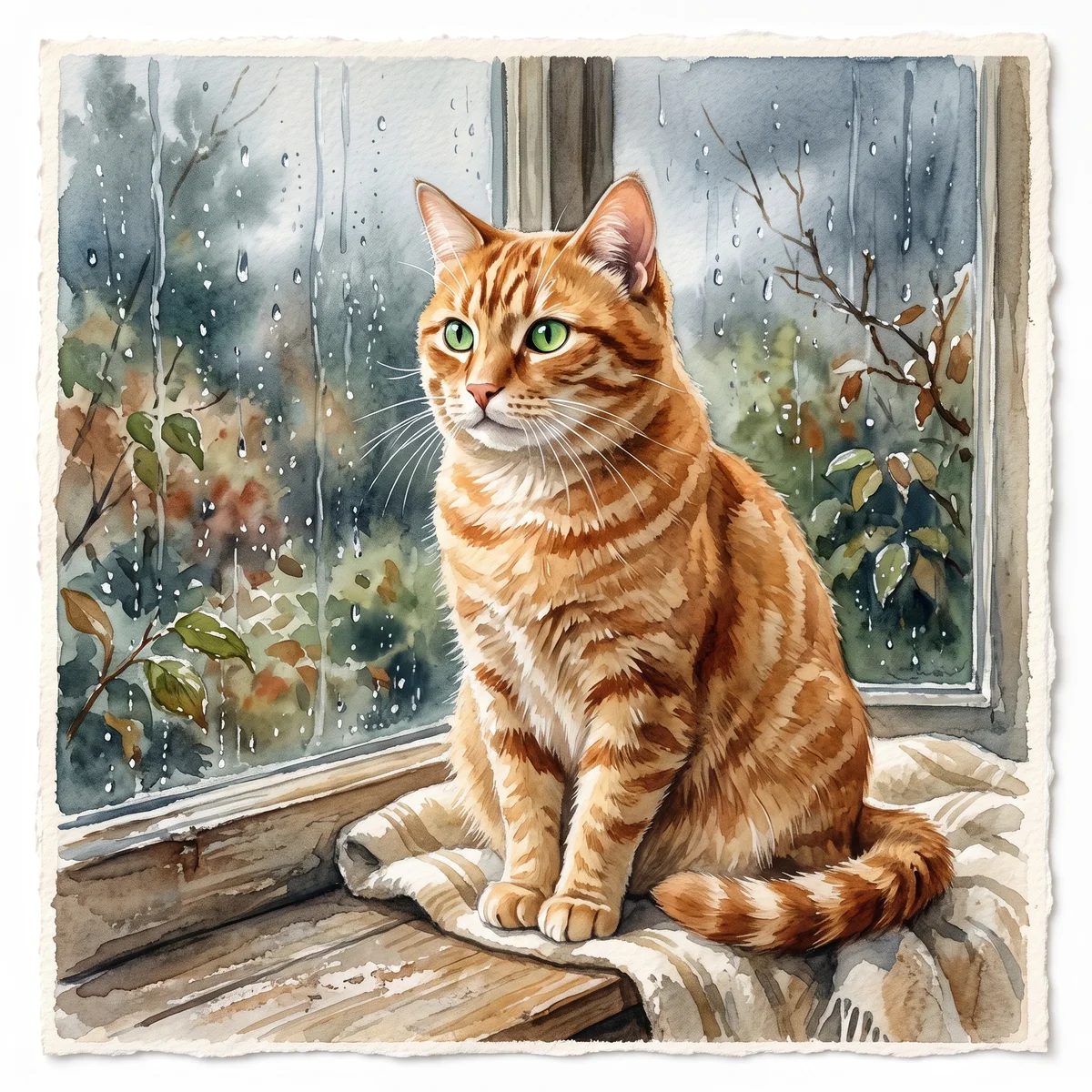AI watercolor portrait
